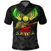 Rasta K4 And Eagle With Seal American Samoa Polo Shirt - Great Gift