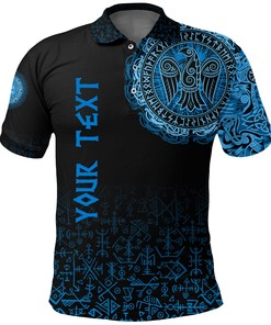 Raven Celtic Cyan Polo Shirt - Be Different With A Customized Polo