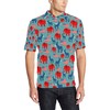 Red Elephant Donkey Print Design Polo Shirt 03 - Perfect For Fans Of Both Parties