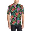 Red Flower Men'S Polo Shirt - Eye-Catching Gift For Fans