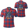 Red Galloway Tartan Polo Shirt - Scottish Golfing Heritage