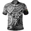 Red Hibiscus Vanuatu Turtle Polo Shirt