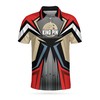 Red Kingpin Bowling 3D Polo Shirt - Perfect For Bowling Fans