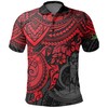 Red Polynesian Turtle Vanuatu Polo Shirt