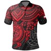 Red Polynesian Turtle Vanuatu Polo Shirt