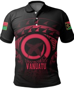Reggae Vanuatu Turtle Hibiscus Polo Shirt
