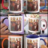 Retro Brad Pitt Aesthetic Coffee Mug, Once Upon A Time Vintage Mug, Iconic Brad Pitt Movie Cup, Movie Quote Gift Idea