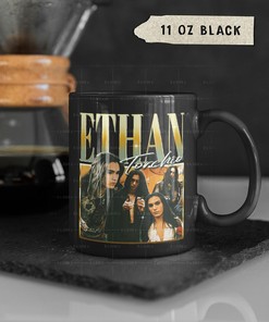Retro Ethan Torchio Fan Coffee Mug for Maneskin Lovers: Movie Quote Mug with Ethan Torchio Homage Design