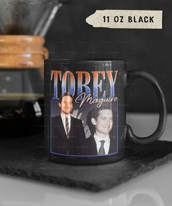 Retro Tobey Maguire Coffee Mug, Tobey Maguire Tea Cup, Tom Holland Homage Mug, Andrew Garfield Fans Gift