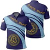 Rhode Island Coat Of Arms Cricket Style Polo Shirt With Polo Collar - Perfect Gift For Fans
