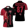 Rob Gronkowski 87 Personalized Tampa Bay Buccaneers Polo Shirt- Super Bowl 2021 Champions