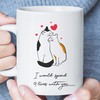 Romantic Cat Valentines Mug for Cat Lovers - Personalised Gift