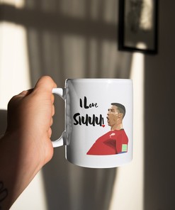 Ronaldo Coffee Mug for Men - Mufc Coffee Cup - Siuuu Valentines Day Gift