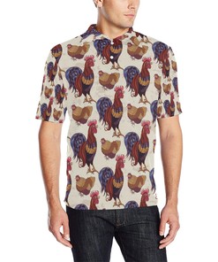 Rooster 3D T-Shirt Birthday Pattern A3 Polo Shirt - Fan Gift