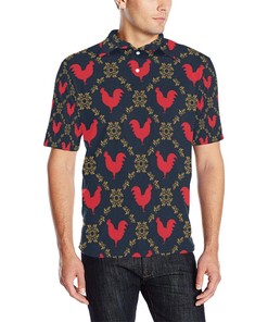 Rooster 3D T-Shirt Blender Pattern A1 Polo Shirt - Gift For Fans