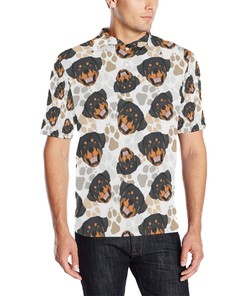 Rottweiler All Over Print Polo T-Shirt - Perfect Gift For Fans