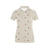 Russell Terriers Bone Print Women'S Polo Shirt With Polo Collar - Gift For Fans