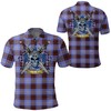 Rutherford Tartan 3D All Over Print Polo - Perfect For Fans Of Celtic Scottish Warrior