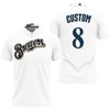 Ryan Braun Milwaukee Brewers Home White 2019 Jersey All Over Print Polo T-Shirt - Perfect Gift For Fans