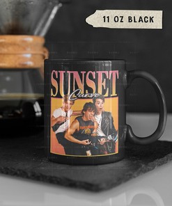 SUNSET CURVE Music Band Mug | Julie And The Phantoms Mug | Vintage Ghost Band Coffee Mug