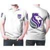 Sacramento Kings Mascot Logo Personalized 3D Polo Shirt - Gift For Fans
