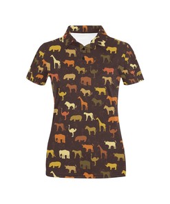 Safari Animal Print A1 3D Printed Polo Shirt With Polo Collar - Gift For Fans