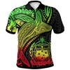 Samoa Humpback Whale & Coat Of Arms Reggae All Over Print Polo T-Shirt - Perfect Gift For Fans