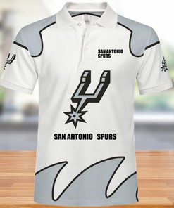 San Antonio Spurs All Over Print Polo T-Shirt - Perfect Gift For Fans