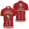 San Francisco 49Ers 5 Time Super Bowl Champions Personalized Polo Shirt For Fans - Perfect Gift For Fans