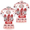 San Francisco 49Ers Christmas Gnomes Personalized 3D Polo Shirt - Gift For Fans With Athleisure T-Shirt