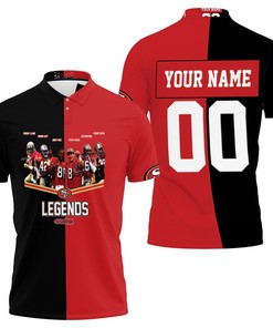 San Francisco 49Ers Legends Personalized Polo T-Shirt Signed - Fan Gift With All Over Print