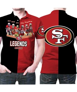 San Francisco 49Ers Legends Players Signed Personalized Polo T-Shirt - Perfect Gift For Fans With Polo Collar