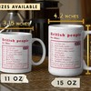 Sarcastic British Accent Mug, Great Britain Coffee Cup, Funny English Citizen Quote Mug, Britain's Cheeky Coffee Mug
