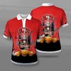 Scare Up Some Fun With San Francisco 49Ers Halloween 3D Polo Shirt - Perfect Gift For Fans