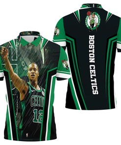 Scary Terry Rozier 12 Boston Celtics Jason Voorhees Personalized 3D Polo Shirt - Gift For Fans