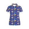 School Bus All Over Print Polo T-Shirt With Polo Collar - Perfect Gift For Fans
