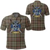 Scott Green Weathered Tartan 3D All Over Print Polo - Perfect For Fans Of Celtic Scottish Warrior
