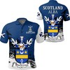 Scottish Family Crest Golf Polo Shirt - Great Gift For Golfers