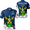 Scottish Family Crest Golf Polo Shirt - Ideal For Fans Of Scotland