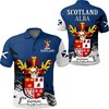 Scottish Family Crest Golf Polo Shirt - Perfect For Those Who Love Golf And Their Scottish Heritage