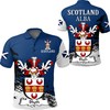 Scottish Family Crest Golf Polo Shirt - Perfect Gift For Scottish Fans