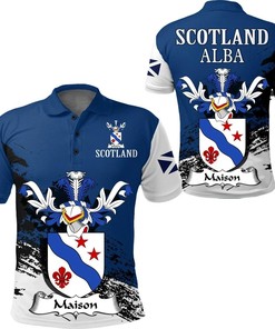 Scottish Family Crest Polo Shirt - Golf Shirt For Maitland Of Scotland