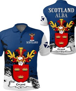 Scottish Family Crest Polo Shirt - Show Your Scottish Heritage And Love For Golf