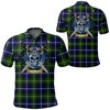 Scottish Warrior Golf Shirt - Macneill Of Barra Modern Tartan 3D All Over Print Polo Shirt, Perfect For Sports Fans
