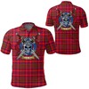 Scottish Warrior Golf Shirt - Murray Of Tulloch Modern Tartan 3D All Over Print Polo Shirt, Perfect Gift For Sports Fans
