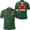 Scudamor Wales Welsh National Tartan All Over Print Polo T-Shirt - Perfect Gift For Fans