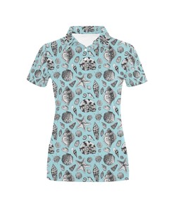 Seashell Beach Personalized Polo T-Shirt - Perfect Gift For Fans