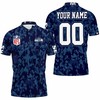 Seattle Seahawks Blue Camouflage Veteran 3D Polo Shirt (Polo Shirt Ideas) - Ideal Gift For Fans