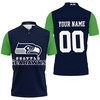 Seattle Seahawks Hoodie And T-Shirt Combo Personalized Polo Shirt - Perfect For Fans