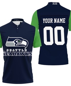 Seattle Seahawks Hoodie And T-Shirt Combo Personalized Polo Shirt - Perfect For Fans